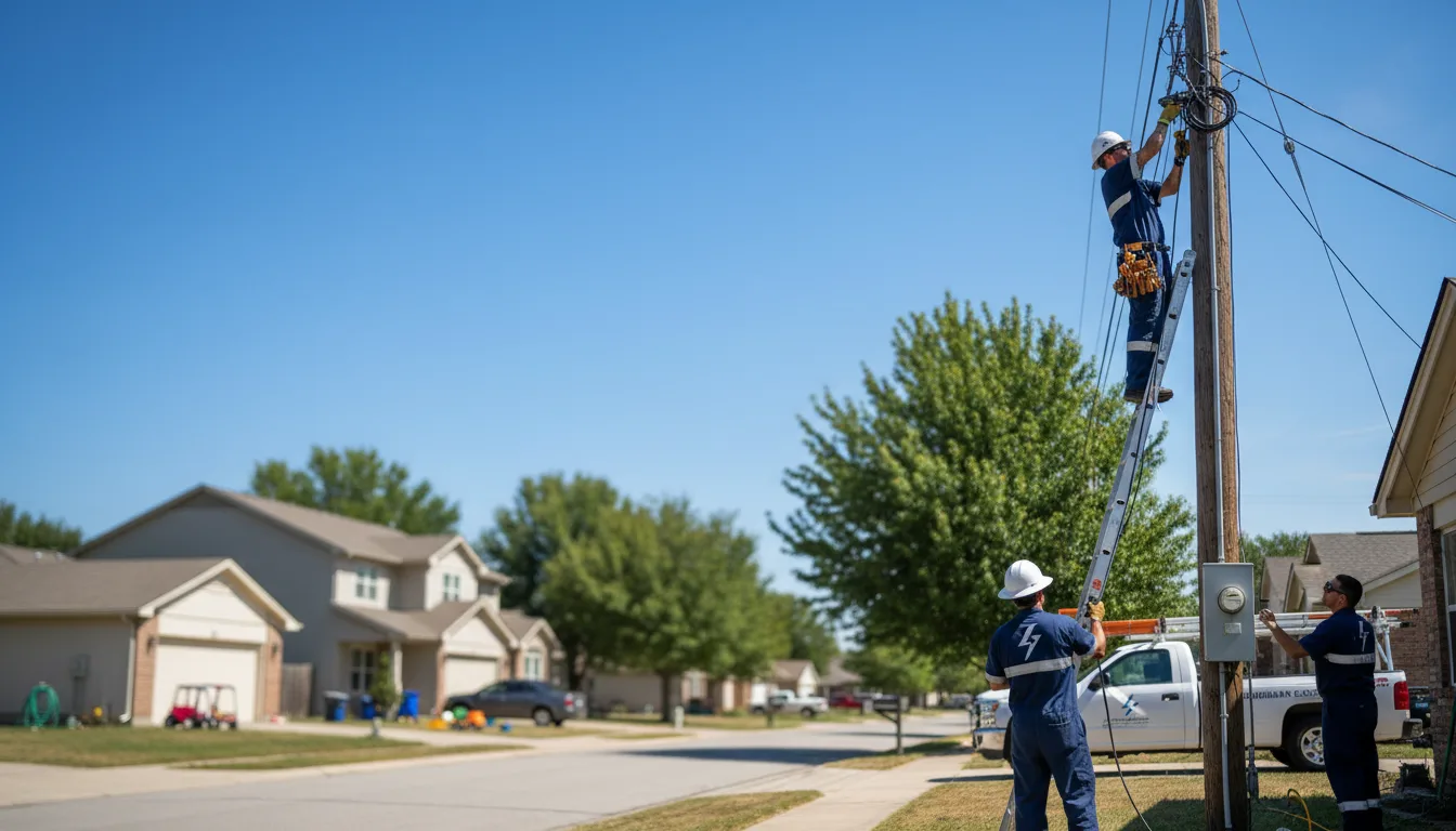 Residential electrician providing installation services in Ellington, MO